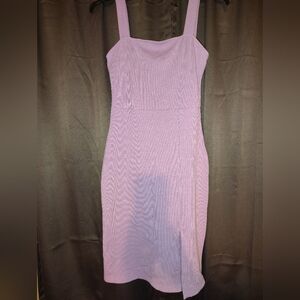 Lilac Ribbed Dress